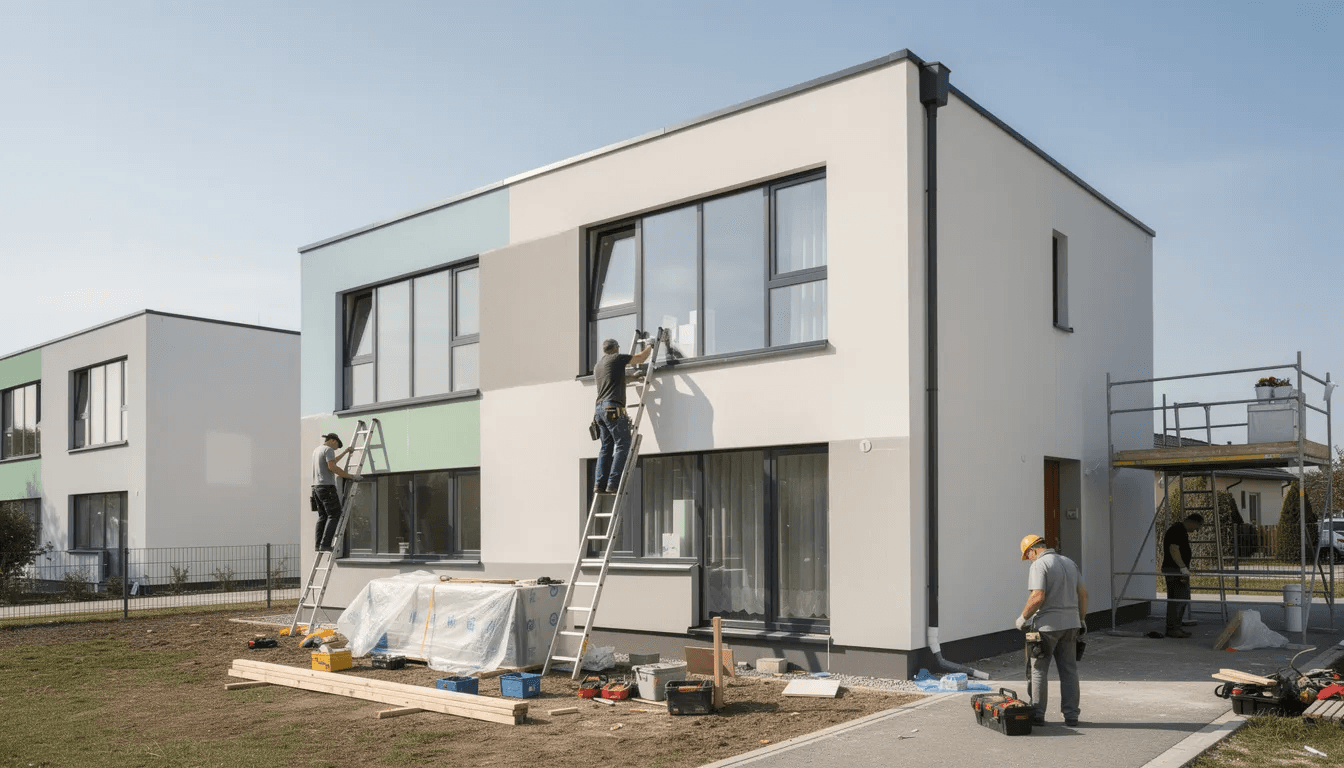 Professionelle Fenstermontage durch Fachbetrieb